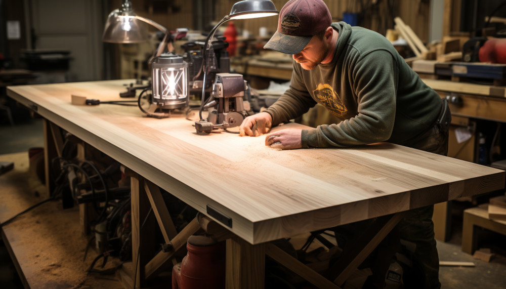 La fabrication d'une table de ferme en bois
